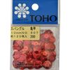 TOHO #507 Spangle Turtle Shell Approx. 0.4 inches (10 mm), Red, Approx. 120 Sheets
