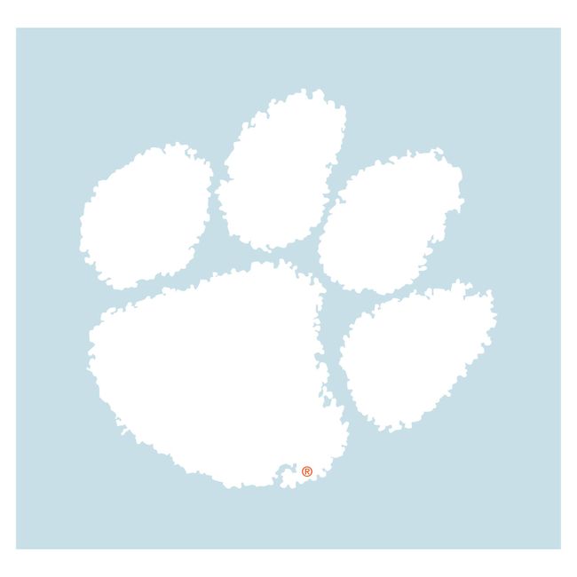 Clemson Tigers Large White Decal