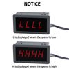 4-Digit Red Led Tachometer, 220V Ac Display Tachometer Motor Speed Meter With Hall Sensor Magnet Sensor
