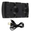 DC 5V Dual Controller Charger Mini USB Cable with LED Light Indicator Charging Stand for PS 3 Controllers