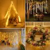 39FT/600LED Plug in Cluster Lights Waterproof Firecracker Starry String Lights