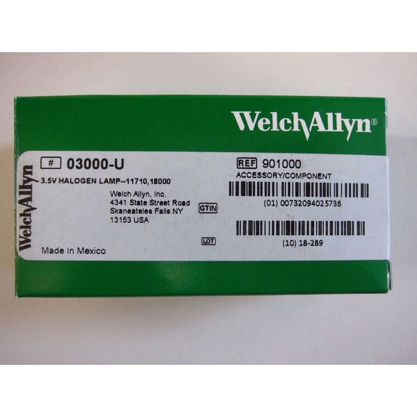 NEW Welch Allyn 03000-U Replacement Bulb / Lamp for 11710 Ophthalmoscope 3.5V