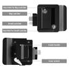 2Pcs RV Paddle Entry Door Lock Latch Handle Knob Deadbolt Camper Trailer Black 