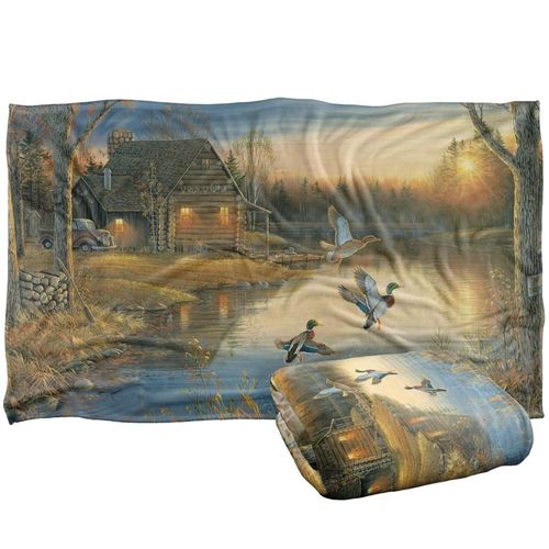 Wild Wings Ducks On The Lake Officially Licensed Silky Touch Super Soft Throw Blanket 36" x 58"