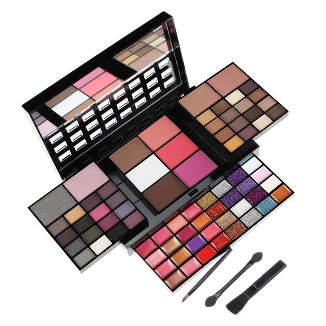 All In One Makeup Gift Set Kit For Women Girls, 74 Colors Cosmetic Makeup Palette,Makeup Kit for Women Full Kit, Make up Pallet, include Eyeshadow Lipgloss Blusher Contour Highly Pigmented Glitter Cream Concealer Mirror With 20Pcs Makeup Brusher