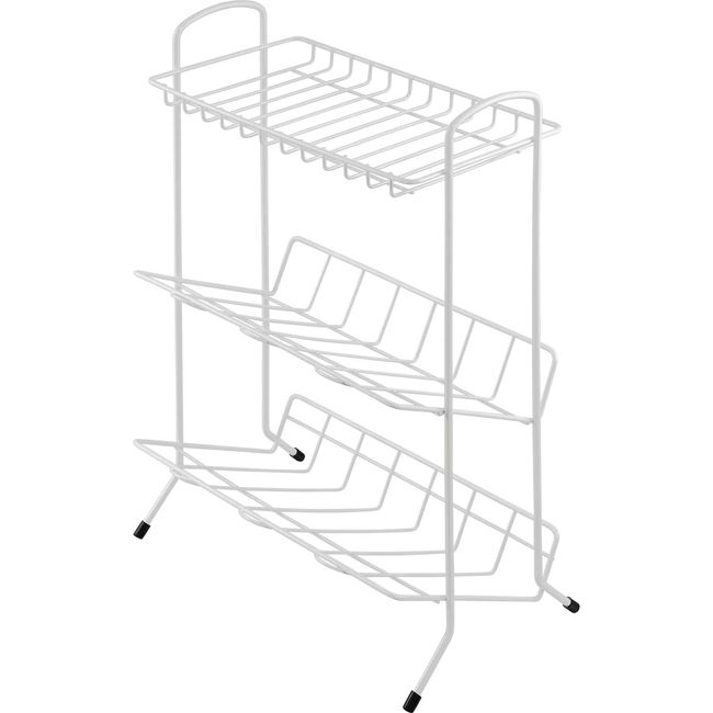 Wahei Freiz Style Lab AMJ-0698 Easy Access Shampoo Rack, 3 Tiers, Bathroom Storage, Bathroom