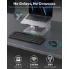 Cimetech Wireless Keyboard and Mouse set, Phone Holder USB Keyboard & UK Slient Ergonomic Mice, QWERTY Layout, Automatic Power Saving Function for PC, Laptop, Desktop, Notebook, Computer