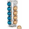 Rotating Chrome-Plated Coffee Pod Dispenser - Holds 20 Capsule