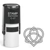 stampexpression - Celtic Knot Self Inking Rubber Stamp - Black Ink (A-61655)