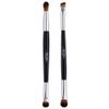 Eye Brush Set – Double Ended Makeup Brushes by Impora London. Eyeshadow Tools for Blending, Defining, Smudging, Shading. Perfect for Travel.