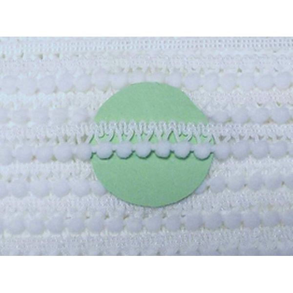 3 m Pompom Border White 11 mm