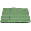 2 Piece - Hotel & Spa Pool Beach Towels 100% Ring Spun Cotton Solid Green