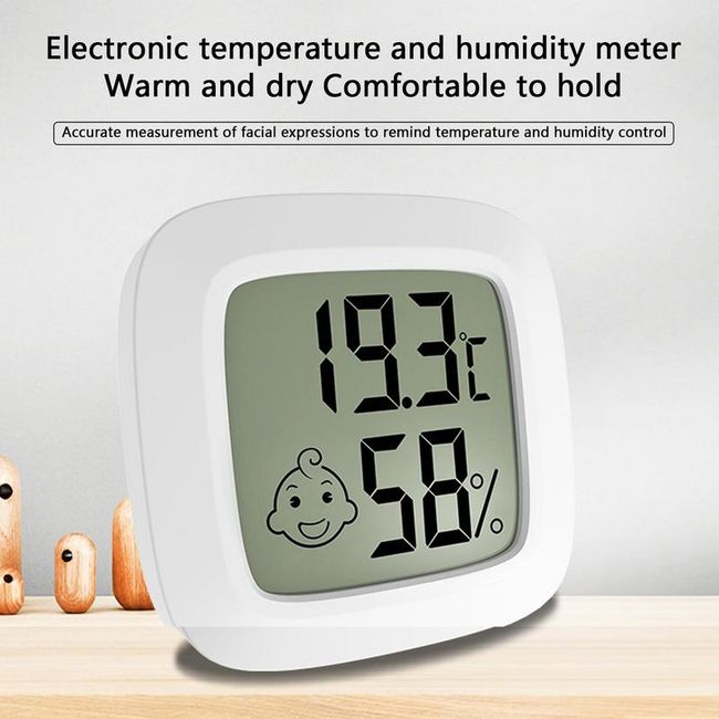 Accurate Digital Thermometer And Hygrometer With Lcd Display And