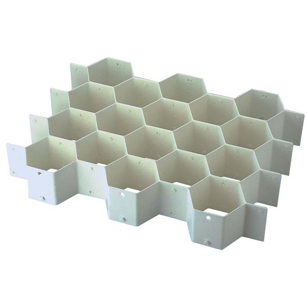 Tiger Crown Drawer Divider Silver Size (W x D x H): 16.9 x 1.6 x 2.8 inches (43 x 4.1 x 7 cm)