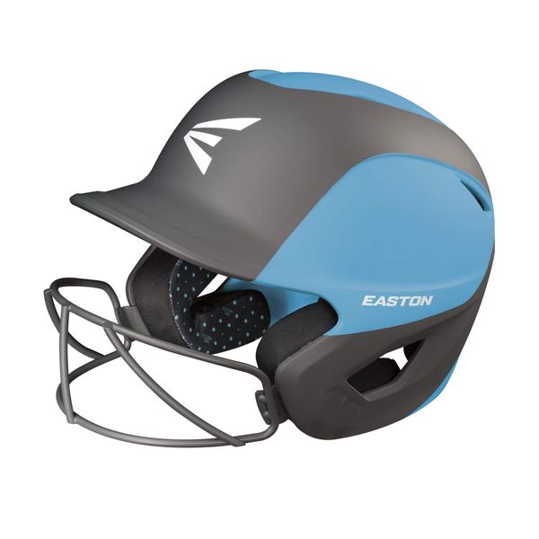 Easton | GHOST Softball Batting Helmet | Two-Tone Matt Carolina Blue/Charcoal | Large/XLarge