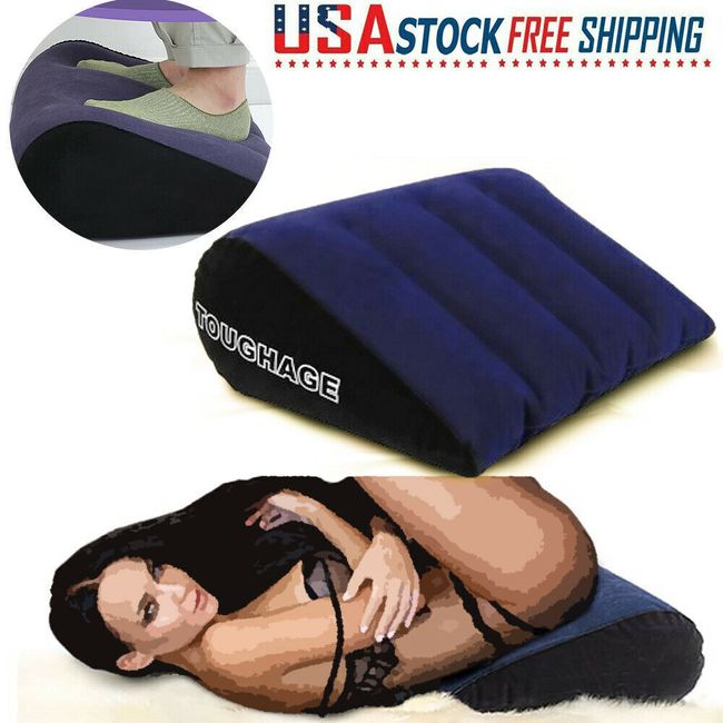 Wedge Sex Pillow Cushion Inflatable Ramps Furniture Lovers Deeper Position USA