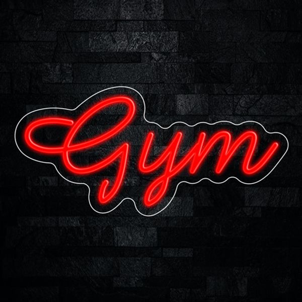 Gym LED Neon Sign 19"L x 9"H #33142