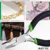 INJOYTEC Split Ring Pliers Split Ring Pliers Small Split Ring Opener Mini Ring Opener Pliers Ring Pliers Craft Micro Split Ring Pliers Durable Carbon Steel Chin Head Hook Ergonomic Handle Labor Saving
