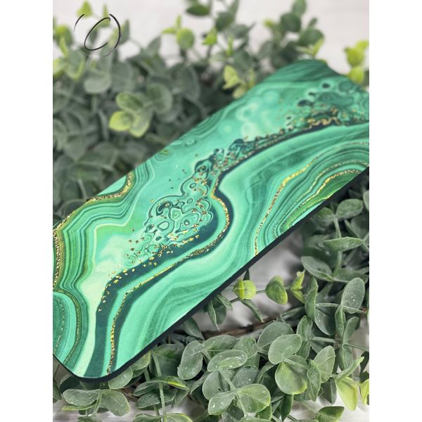 Emerald Geode Slap Wrap Can Cooler