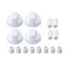 RDEXP 4pcs Universal Stove Gas Range Knob Replacement Plastic White