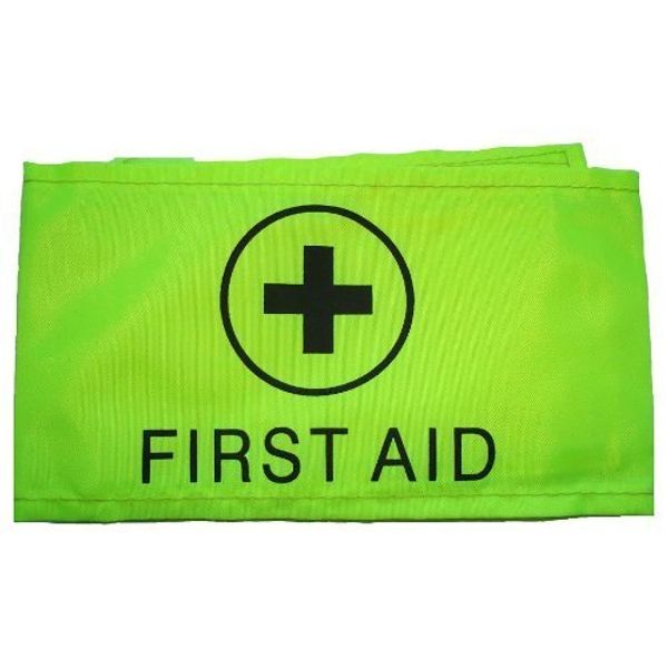 First Aider Aid Armband Yellow - Hi Vis Events,Concerts by Reliance Medical