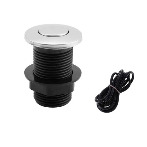 𝟐𝟎𝟐𝟑 𝙐𝗽𝒈𝒓𝒂𝒅𝒆𝒅 Sink Top Push Button with Air Hose Replacement, Air Switch Button for Garbage Disposal Air Actived Switch Sink Garbage Disposal Parts by Ketofa