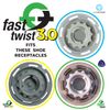 Softspikes Pulsar Golf Cleats Fast Twist 3.0 - 18 Count Clamshell , Black