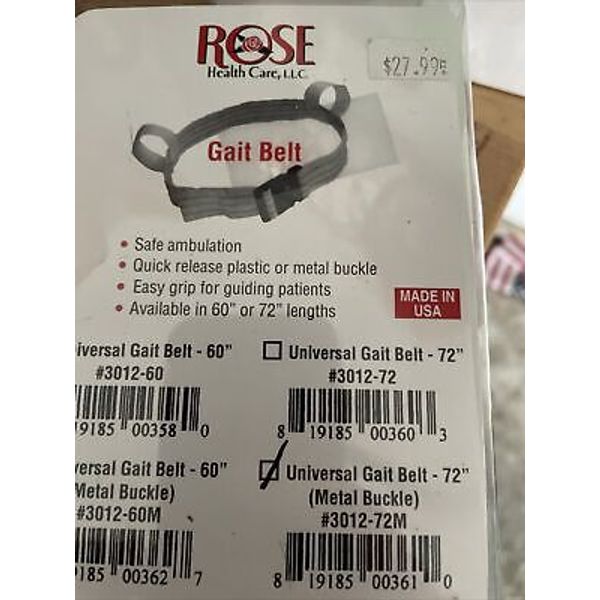 Rose Health Care Gait Belt Transfer Support For Caregiver Home Health Aid