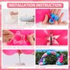 Metal Round Backdrop Stand Balloon Arch Kit - 6.56ft(2m) Golden Circle Backdr...