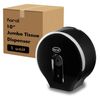Karat 10" Jumbo Roll Tissue Dispenser, Black - 1 unit, JSD-3501B-2