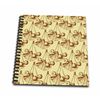 Memory Book 12 x 12 inch - Botanical Ginkgo Leaf Pattern in Brown and Cream Patterns