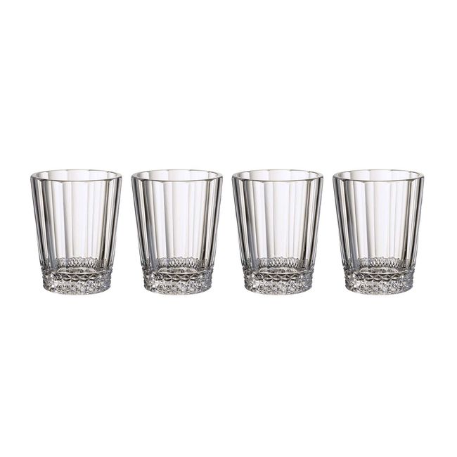 Villeroy & Boch Opera Water/Juice Glass : Set of 4, 4.25 in/10.5 oz, Crystal Glass, Clear