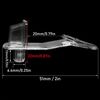Shelf Support Peg 20PCS Clear Plastic Locking Shelf Support Pin Clips Cabine