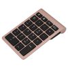 Bluetooth Number Pad, 22 Keys Numeric Keypad Portable Mini Keyboard for Laptop Desktop PC Notebook (rose gold)
