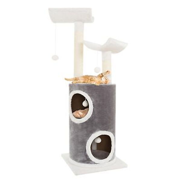 5-Tier Cat Tower with 2 Napping Perches, 2 Story Cat Condo, 2 Sisal Rope Scra...