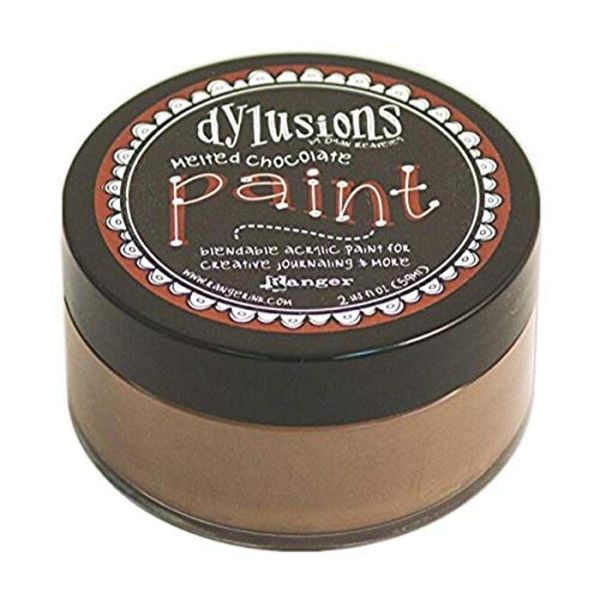 Ranger Melted Chocolate Dyan Reaveley Paint, 2 oz, Brown, 2
