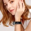 DKGKOO 3 Pack Scrunchie Elastic Strap Compatible with Fitbit Inspire 3/2/HR/Ace 3, Black, Large Size