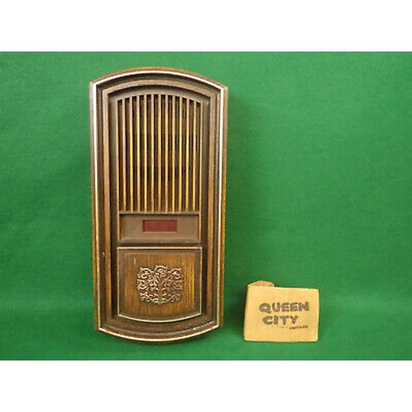 Vintage NOS? Nutone musical chime/door bell faux-woodgrain covers 1980s LAC-55