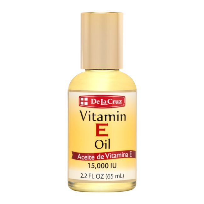 De La Cruz® 15,000 IU Vitamin E Oil, No Fragrance, Made in USA, 2.2 FL. OZ