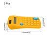 PATIKIL Basic Calculator, 2 Pack 8 Digit LCD Display Calculator 4 Function Small Desktop Calculator Battery Powered Handheld Calculator for Home Office, Yellow