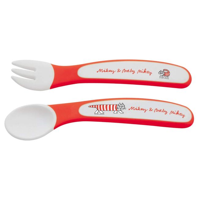 Skater SFB2 Children's Spoon and Fork Set, Lisa Larson, 4.7 inches (12 cm)