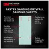 3 Packs 3M Pro Grade Precision Sanding Sheet Drywall 120 Medium (5 Sheets/Pack)