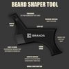 K-Brands Beard Shaper Tool Kit for Beard Shaping & Styling – Premium Beard Lineup and Guide Tool for Men– Perfect for Styling and Edging – Comes with Beard Pencil