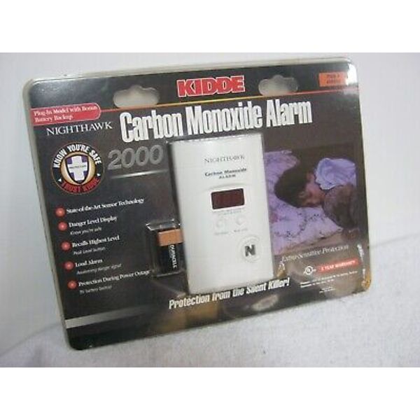 Kidde Night Hawk 2000 Carbon Monoxide Alarm " New " Sealed Packaged, Plug In