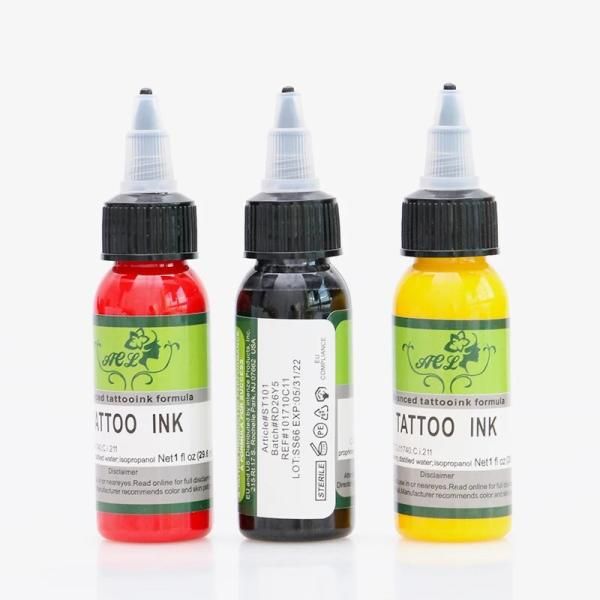 Tattoo Ink 14 Colors Set 1oz 30ml Bottle Pigment Kit Permanent Makeup Body Paint for Makeup