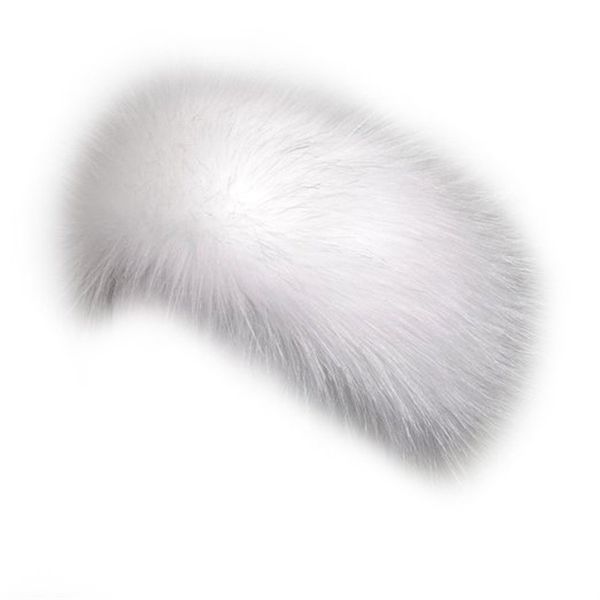 Dikoaina Womens Faux Fur Headband Winter Earwarmer Earmuff Ski Hat