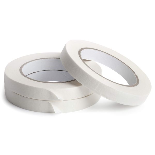 Mr. Pen- Masking Tape, 0.6 inch, White, 3 Pack, Tape Masking, Painting Tape, Painter's Tape, Drafting Tape, White Masking Tape, White Painters Tape, Painter Tape