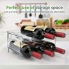 Cabinet Water Bottle Organizer, Stackable Storage Rack - 2 Pack