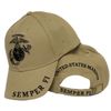 U.S Marine USMC Semper Fi Logo Eagle Embridered Cap Hat Beige