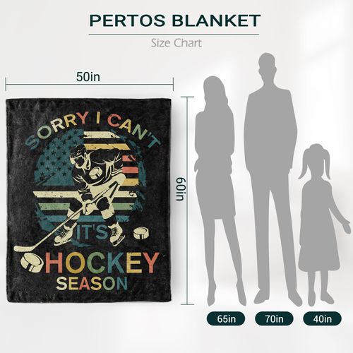 Levens Ice Hockey Gifts Blanket for Boys Girls Teen Son Adults - Perfect for Ultra Soft Flannel Throw Blanket 60"x50" for Bedroom Living Room Decoration, Sport Ice Hockey Gifts for Ice Hockey Lovers